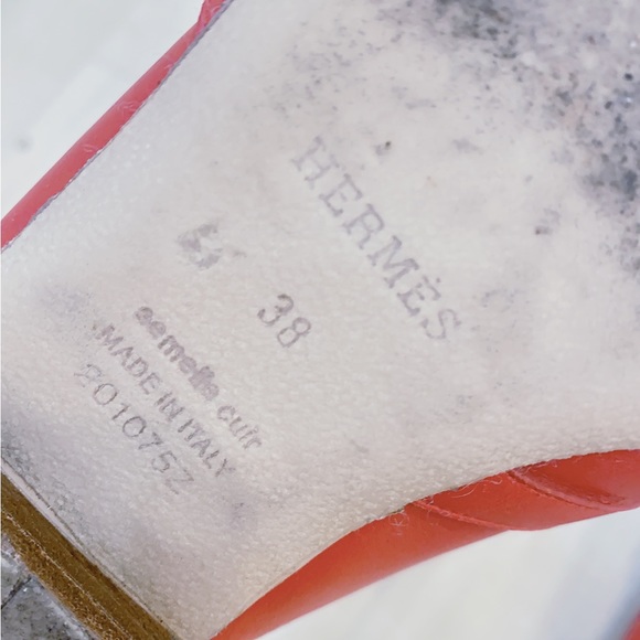 Hermes Kelly Buckle leather Mules - Picture 3 of 5